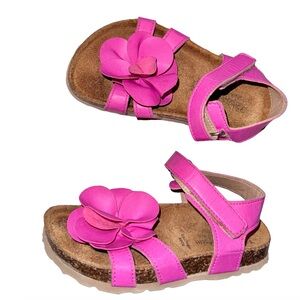 GIULIA PALAI PINK flower sandals toddler Girl’s shoes size 9 9.5 euro 26